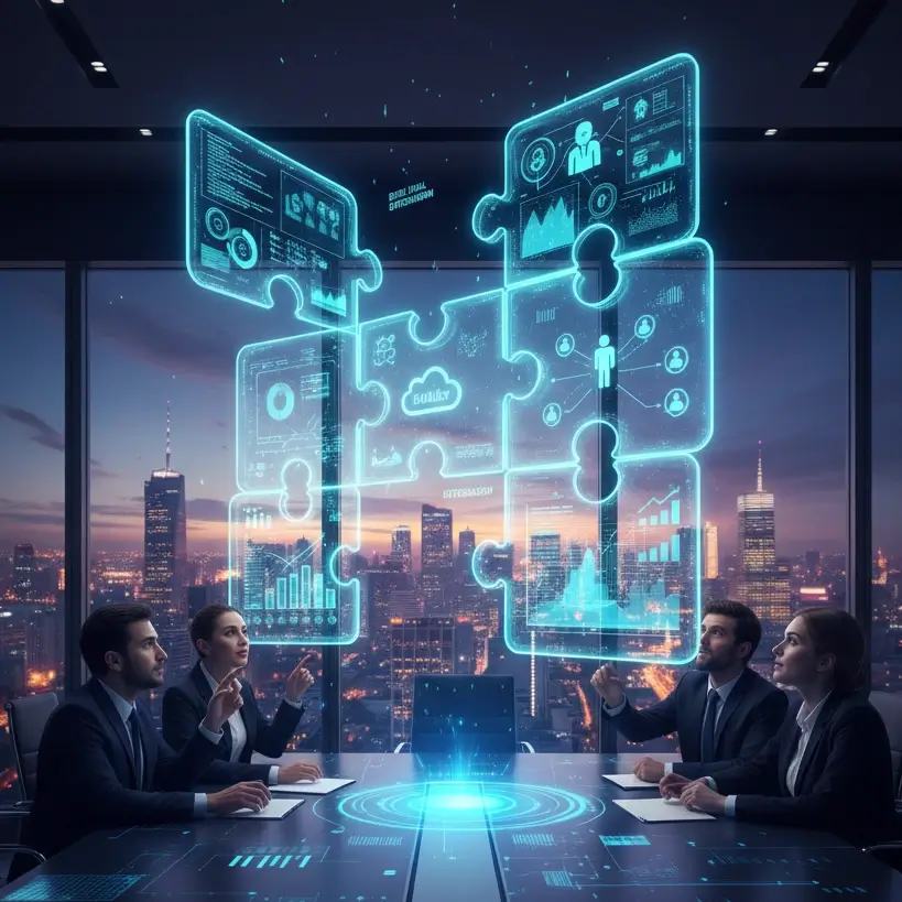 Dijital dönüşüm ve entegrasyon görseli